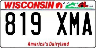 WI license plate 819XMA