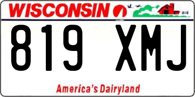 WI license plate 819XMJ