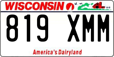 WI license plate 819XMM