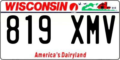 WI license plate 819XMV