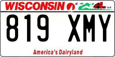 WI license plate 819XMY