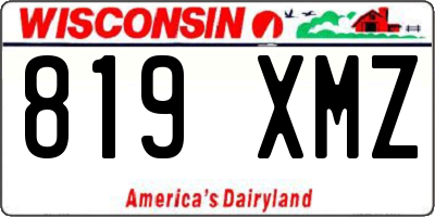 WI license plate 819XMZ