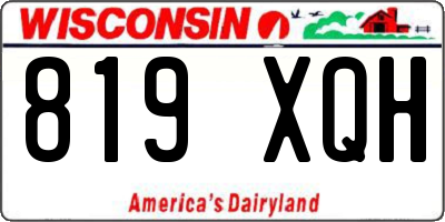 WI license plate 819XQH