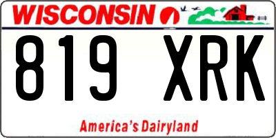 WI license plate 819XRK