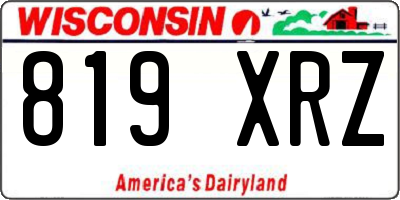 WI license plate 819XRZ