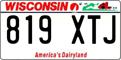 WI license plate 819XTJ