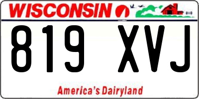 WI license plate 819XVJ