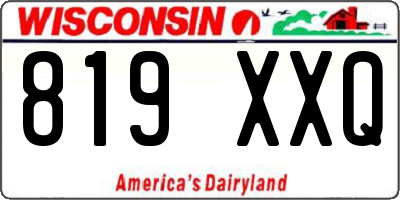 WI license plate 819XXQ