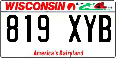 WI license plate 819XYB
