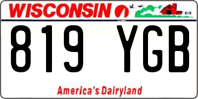 WI license plate 819YGB