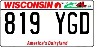 WI license plate 819YGD