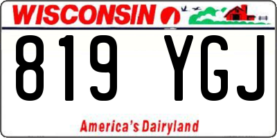 WI license plate 819YGJ