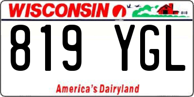WI license plate 819YGL