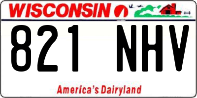 WI license plate 821NHV