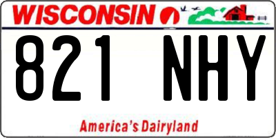 WI license plate 821NHY