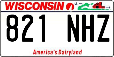 WI license plate 821NHZ
