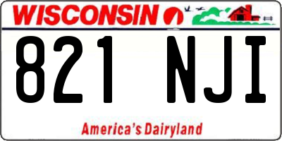 WI license plate 821NJI