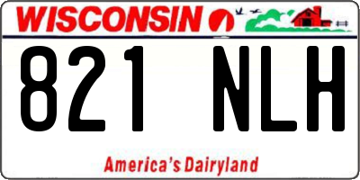 WI license plate 821NLH