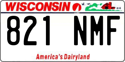 WI license plate 821NMF