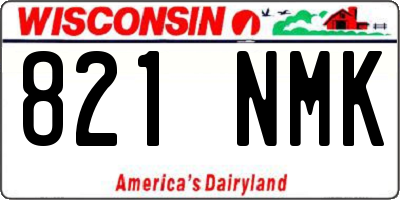 WI license plate 821NMK