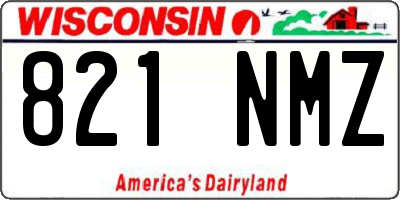 WI license plate 821NMZ
