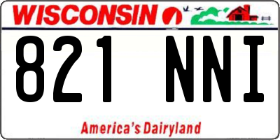 WI license plate 821NNI