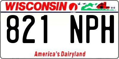 WI license plate 821NPH