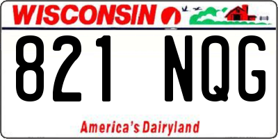 WI license plate 821NQG