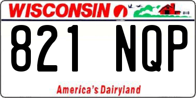 WI license plate 821NQP