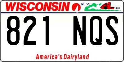WI license plate 821NQS