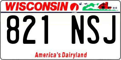 WI license plate 821NSJ