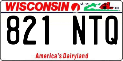 WI license plate 821NTQ