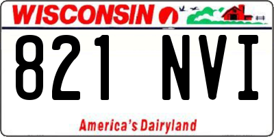 WI license plate 821NVI