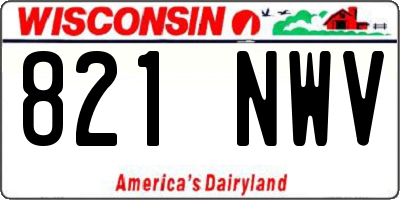WI license plate 821NWV