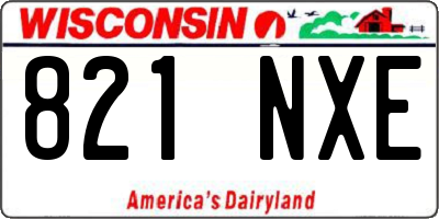 WI license plate 821NXE