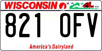WI license plate 821OFV