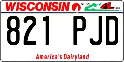 WI license plate 821PJD