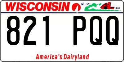 WI license plate 821PQQ