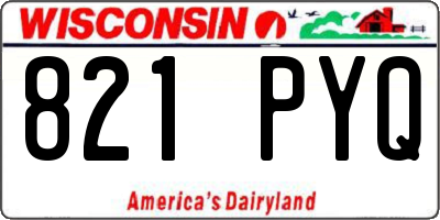 WI license plate 821PYQ