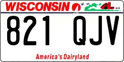 WI license plate 821QJV