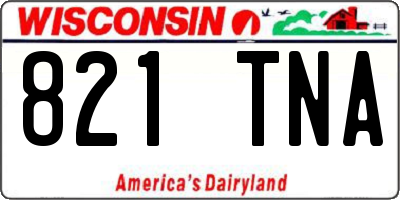 WI license plate 821TNA