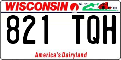 WI license plate 821TQH