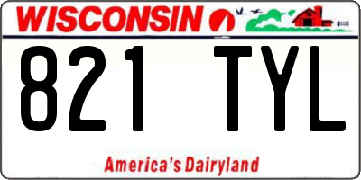 WI license plate 821TYL