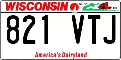 WI license plate 821VTJ