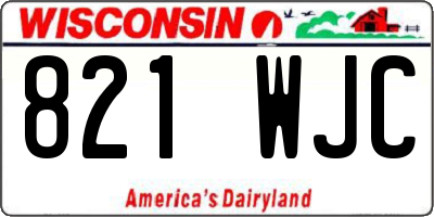 WI license plate 821WJC