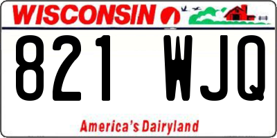 WI license plate 821WJQ