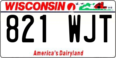 WI license plate 821WJT