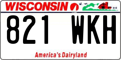 WI license plate 821WKH