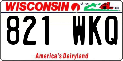 WI license plate 821WKQ