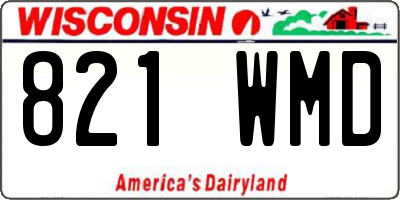 WI license plate 821WMD